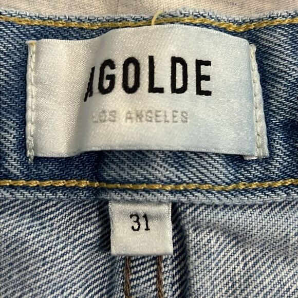 AGOLDE Parker Denim Shorts Women’s Size 31 Button Up Fly - Picture 6 of 7